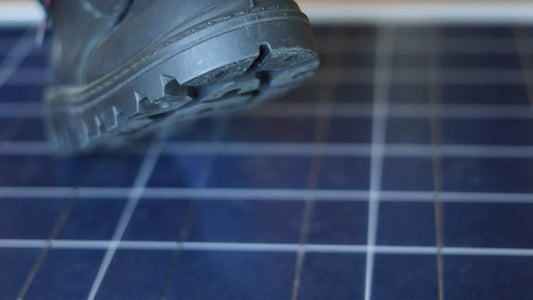 step on solar panels