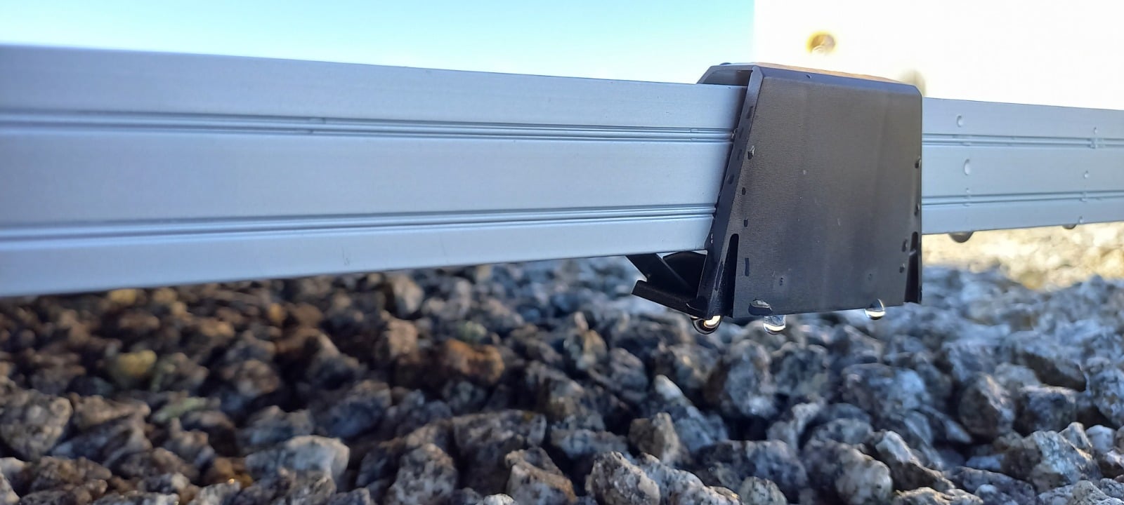 Solar drainage clamp on solar module
